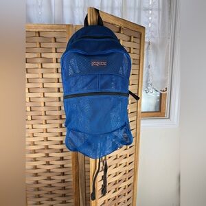JANSPORT Royal Blue Mesh Backpack